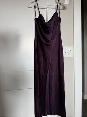 Express Satin Purple Slip Dress